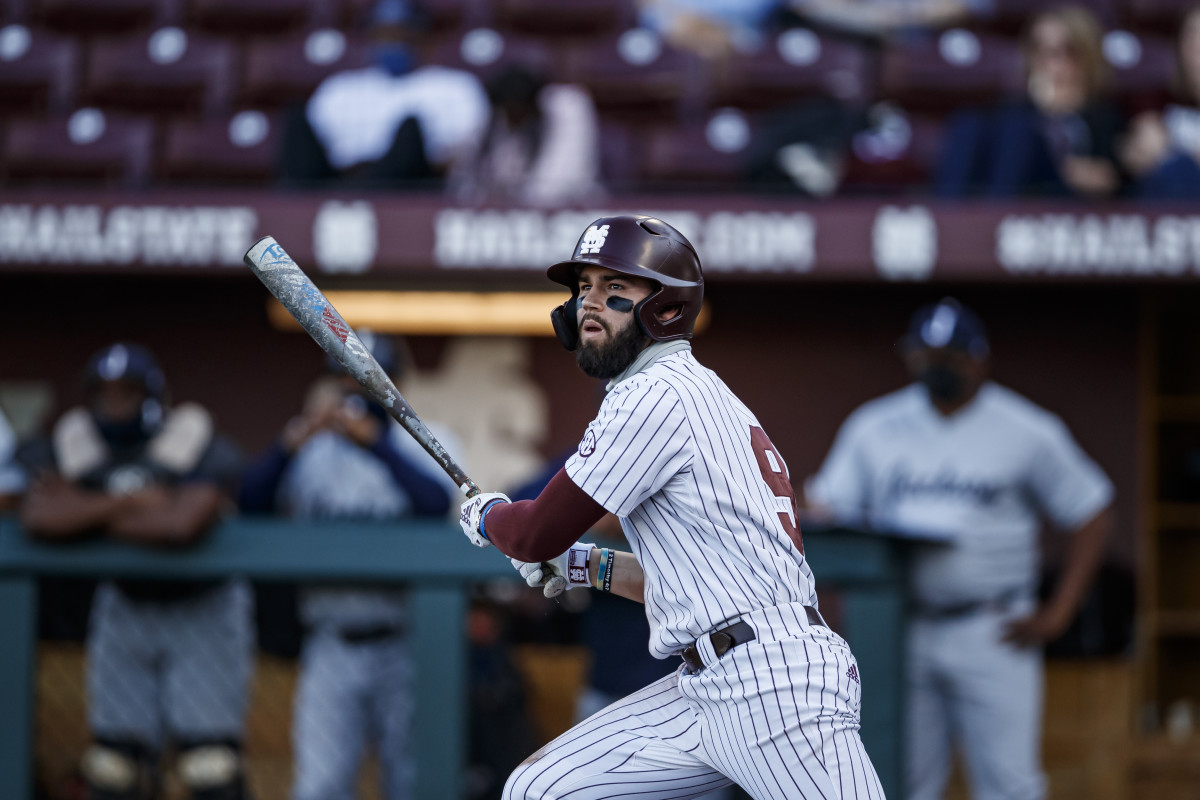 Landon Jordan is no longer a part of the Mississippi State baseball team. (File photo courtesy of Mississippi State athletics)