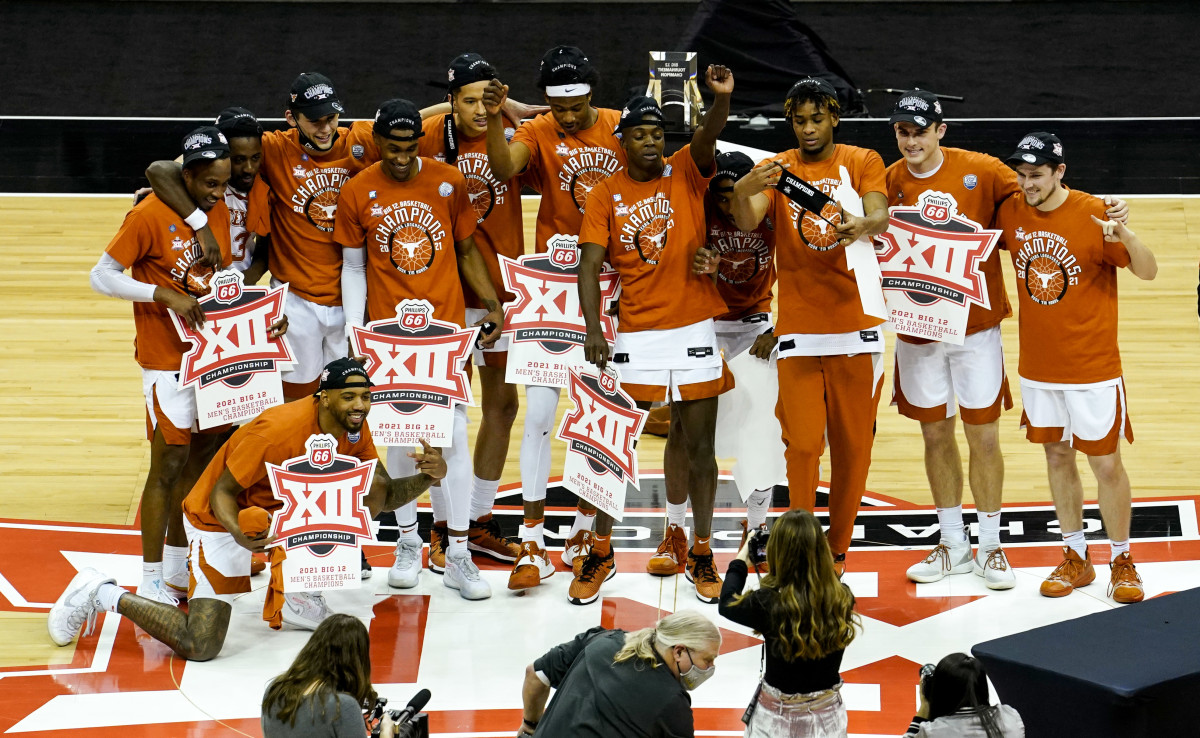 Texas Wins FirstEver Big 12 Tournament Title 9186 Over Oklahoma State