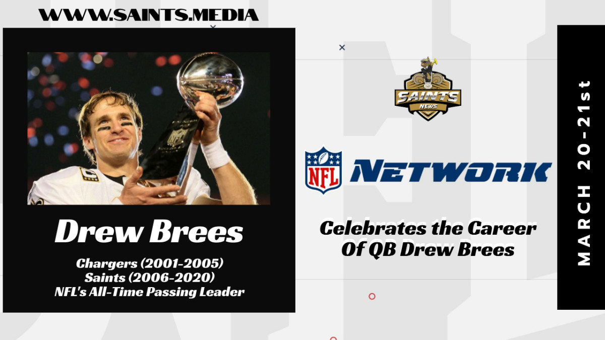 NFL Network Celebrates Drew Brees' Career With a Weekend Marathon