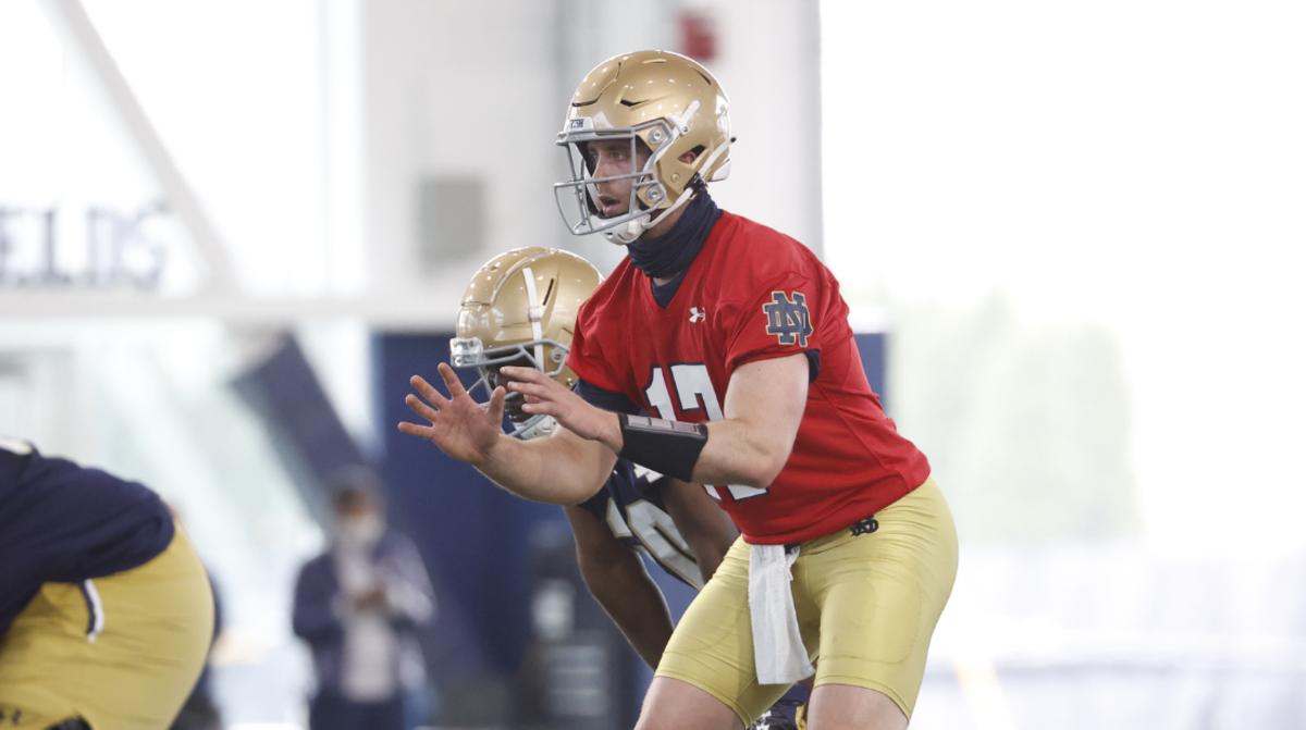 Notre Dame quarterback Jack Coan showed improvement and poise in his lone  year as the Fighting Irish starter, College Football