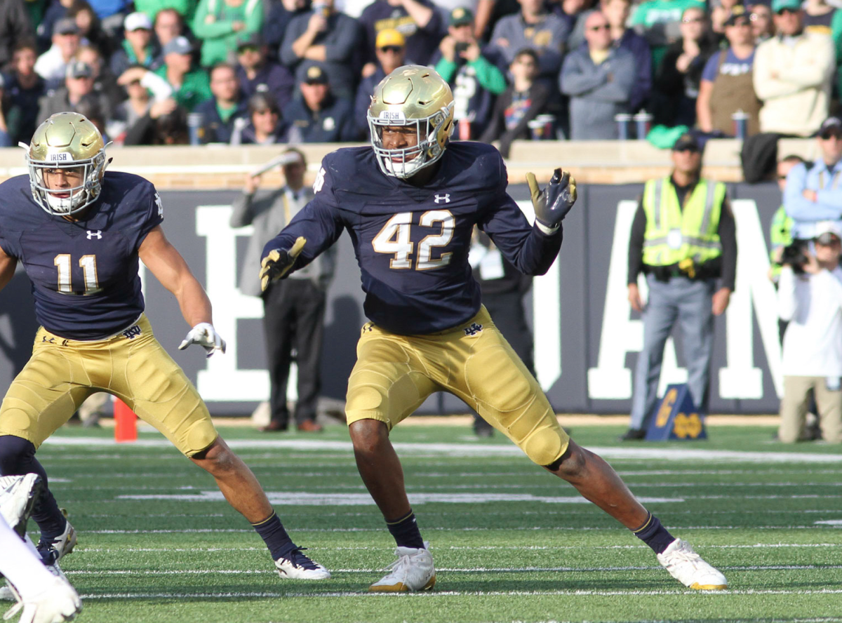 Notre Dame Football CBS Mock Drafts Have Kmet And Okwara In Round One