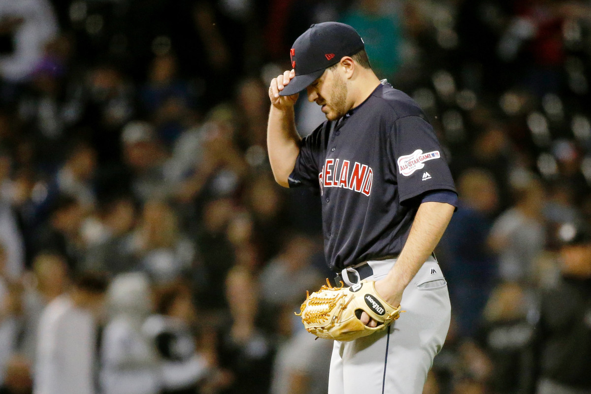 Indians starter Aaron Civale struggles with his command, Tyler