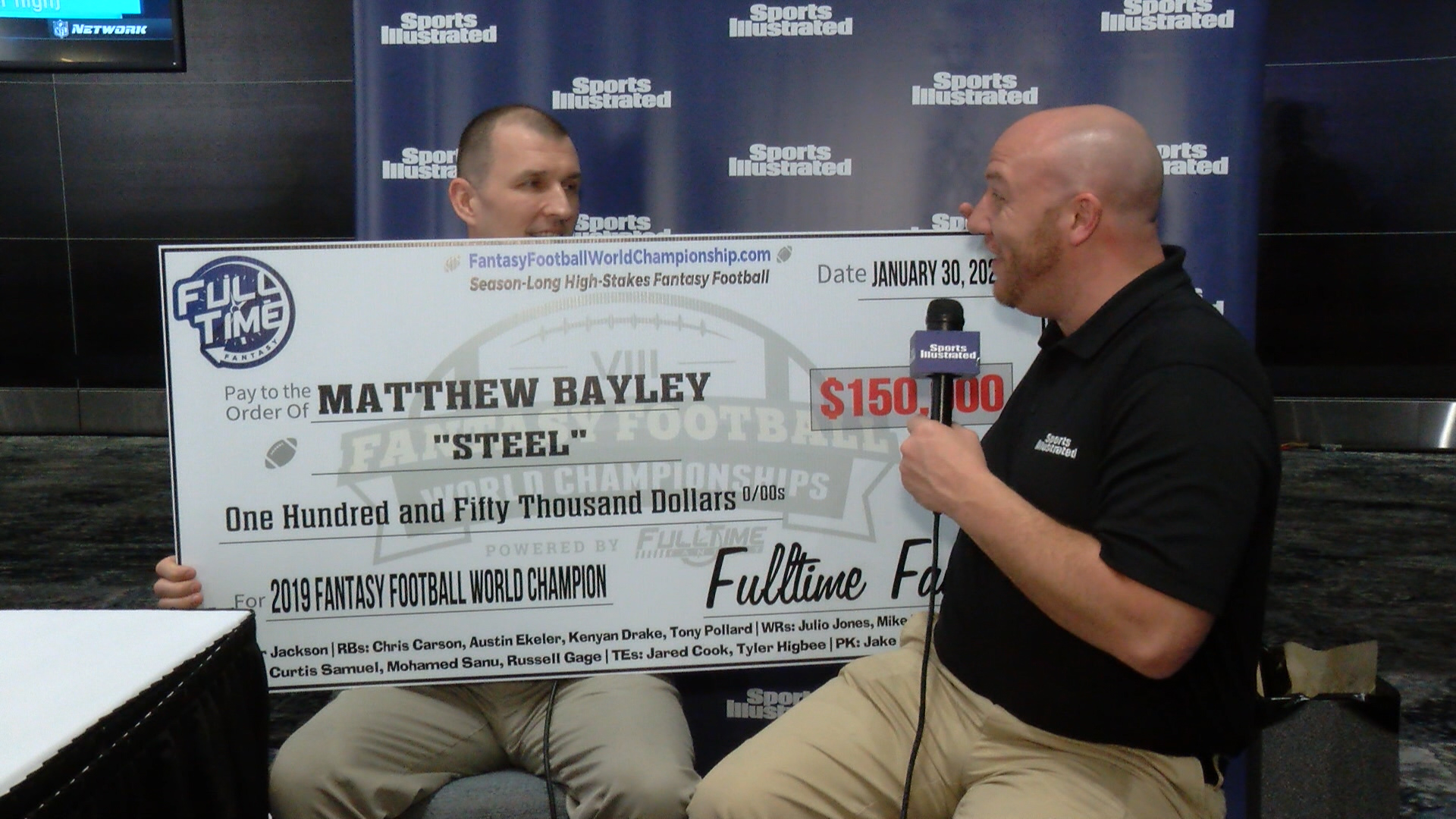 Sports Illustrated Interviews Fantasy Football World Champion Matt Bayley -  Sports Illustrated