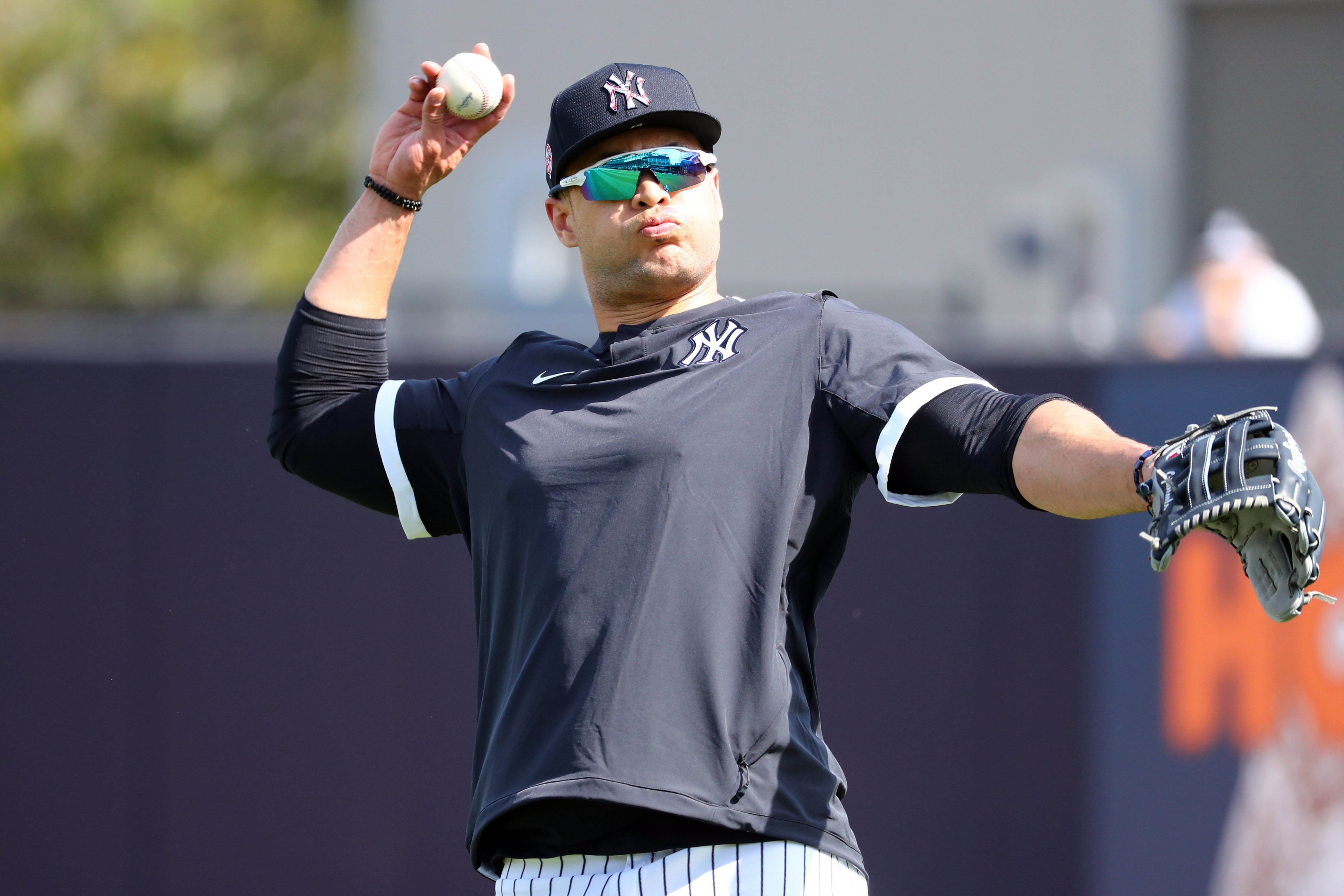 Giancarlo Stanton bats second in NY Yankees first spring training game