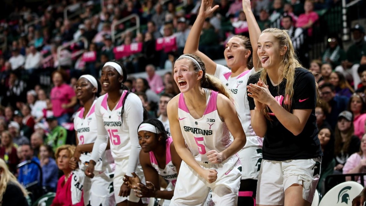 Michigan State Spartan Women's Basketball Falls 65-57 To The Michigan ...