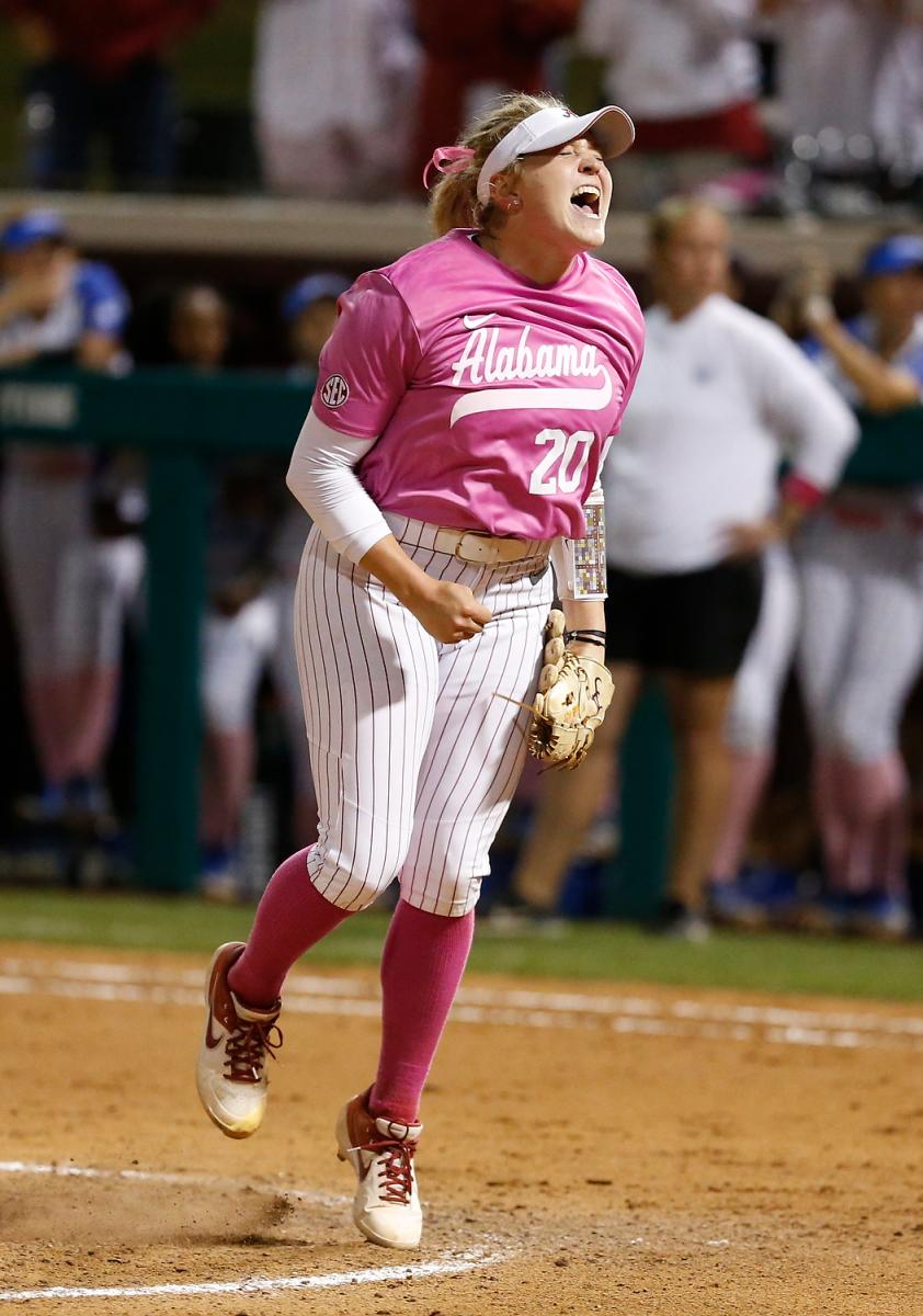 Alabama softball pitcher Saran Cornell