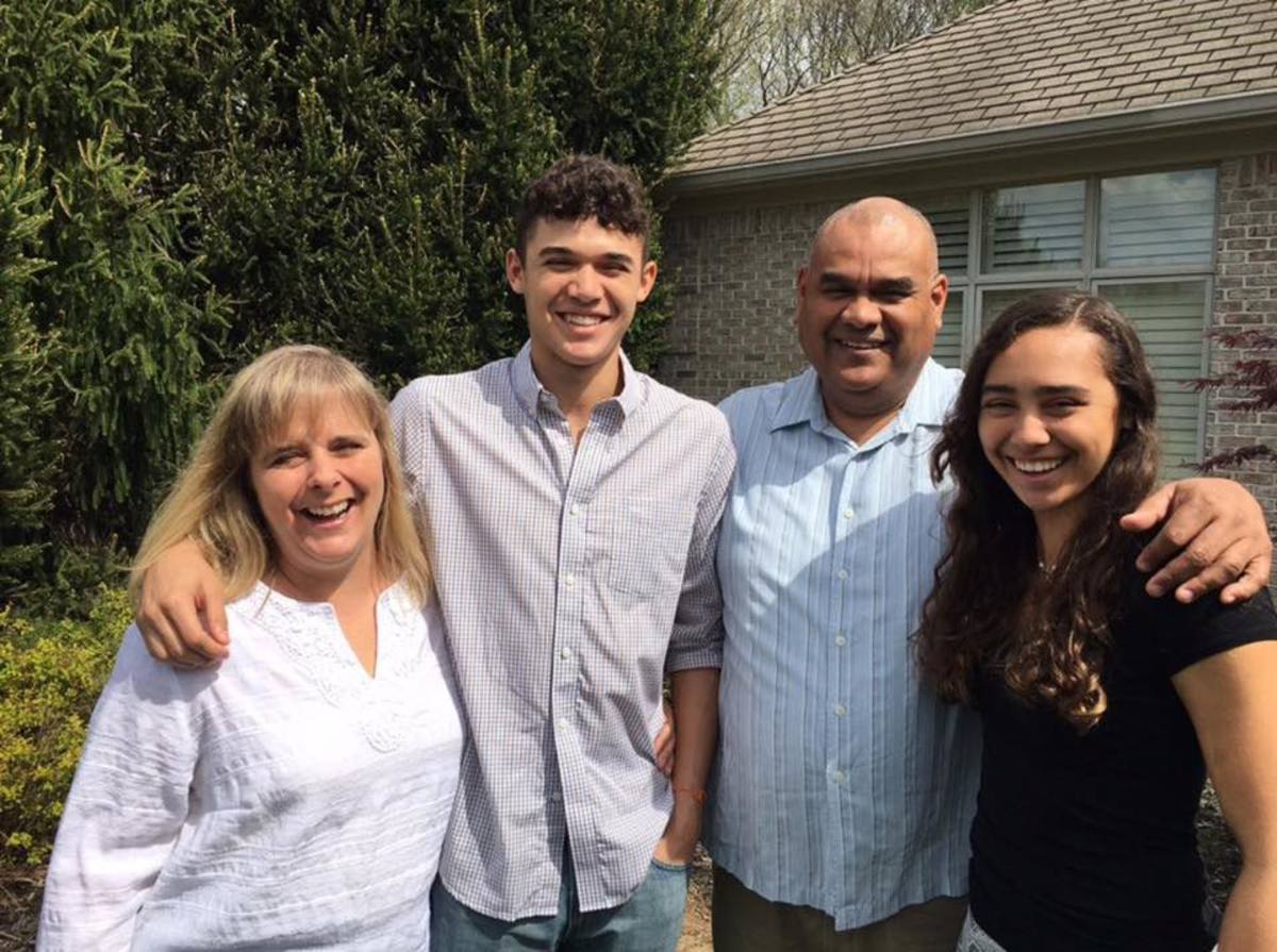 The Leal family from Bloomington, Sherry, Anthony, Martin and Lauren.