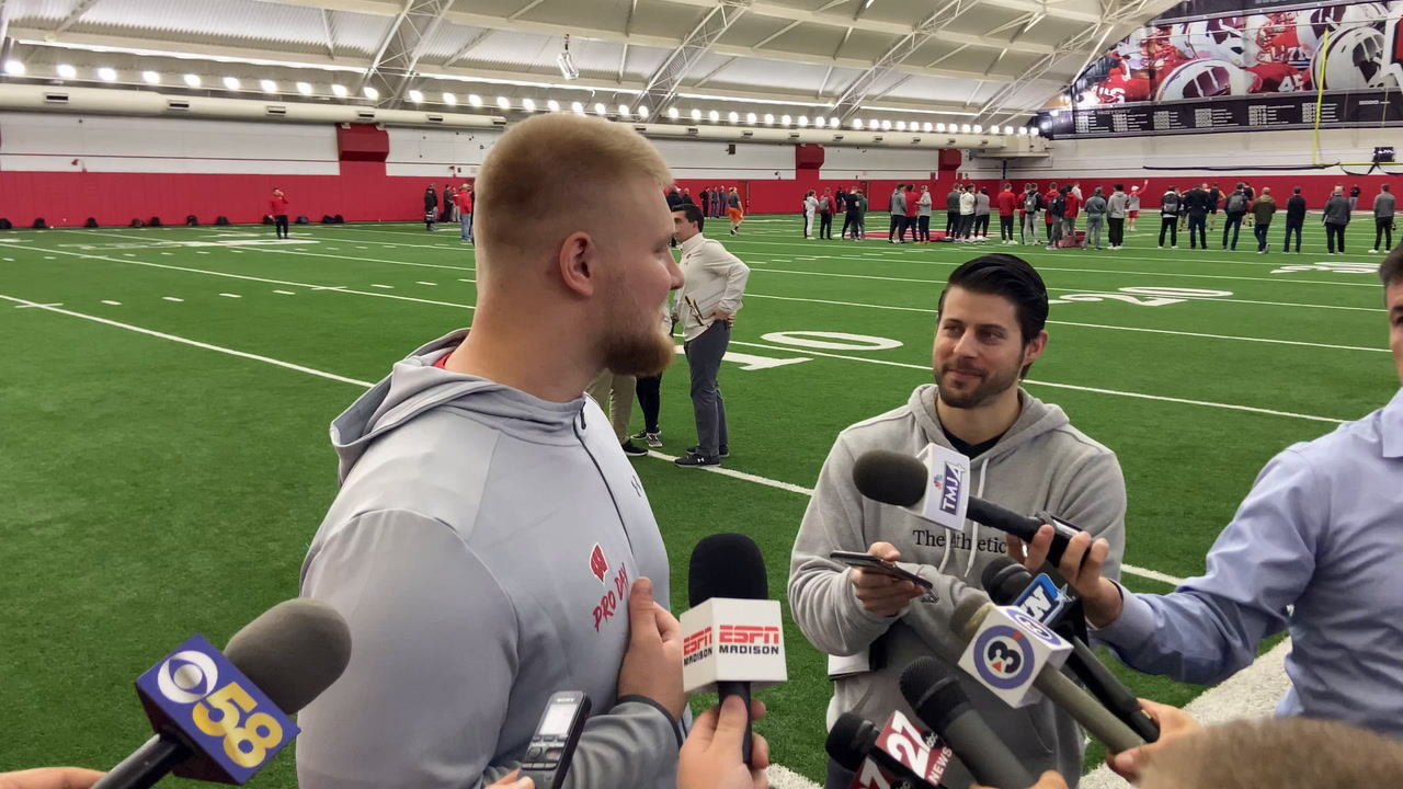 Tyler Biadasz News Wisconsin Pro Day Interview Highlights Sports