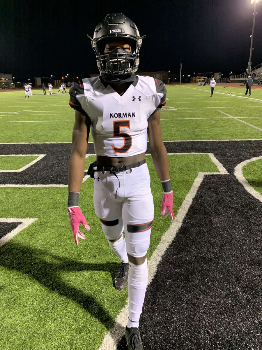 Norman's Jaden Bray has an Oklahoma State scholarship offer.