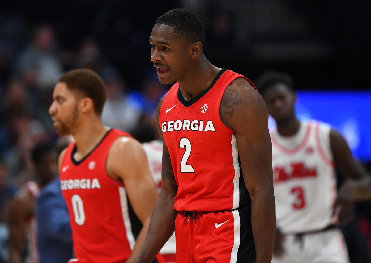 Jordan Harris during the first round of the SEC Tournament.