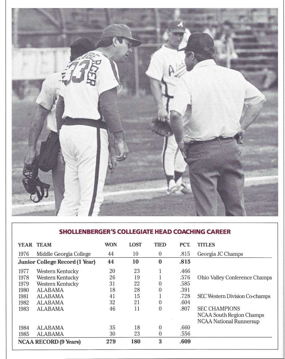 Alabama baseball 1986-Crimson Tide baseball 1986-Barry