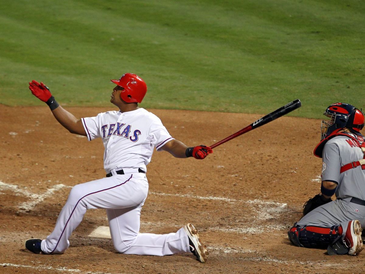 Adrian Beltre Home Run Game 5 of the 2011 MLB World Series Action Photo  Print - Item # VARPFSAAOE140