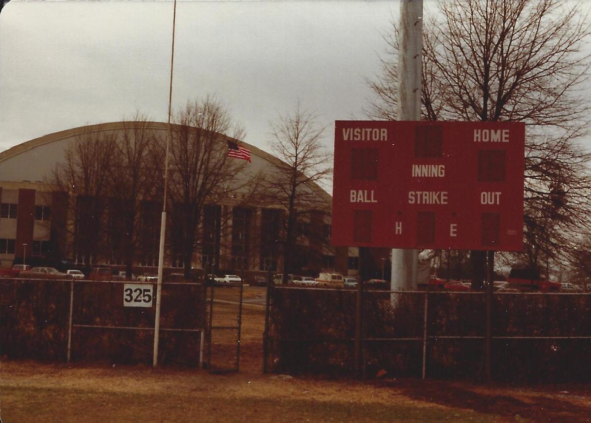 The Thomas Stadium scoreboard