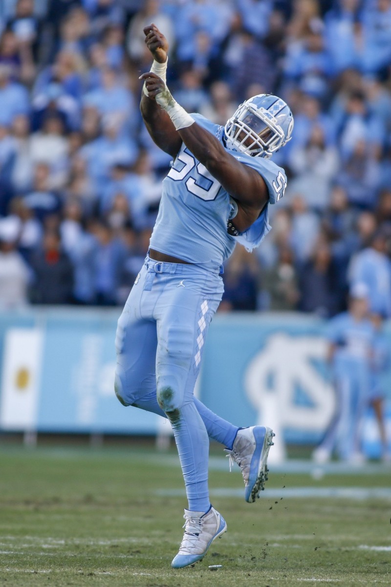 North Carolina defensive end Jason Strowbridge