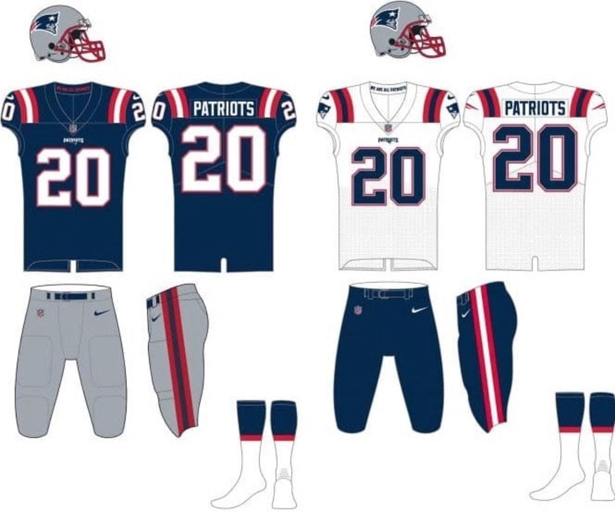 patriots football uniform