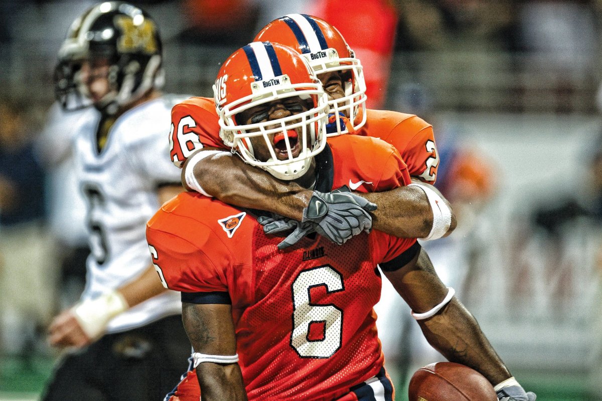 Former Illinois player Kevin Hayden played wide receiver and cornerback for the Illini in back-to-back years before playing eight season in the National Football League.