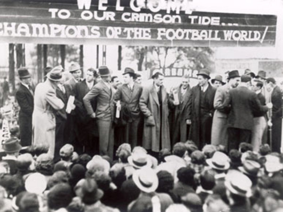 Alabama returning from the 1935 Rose Bowl