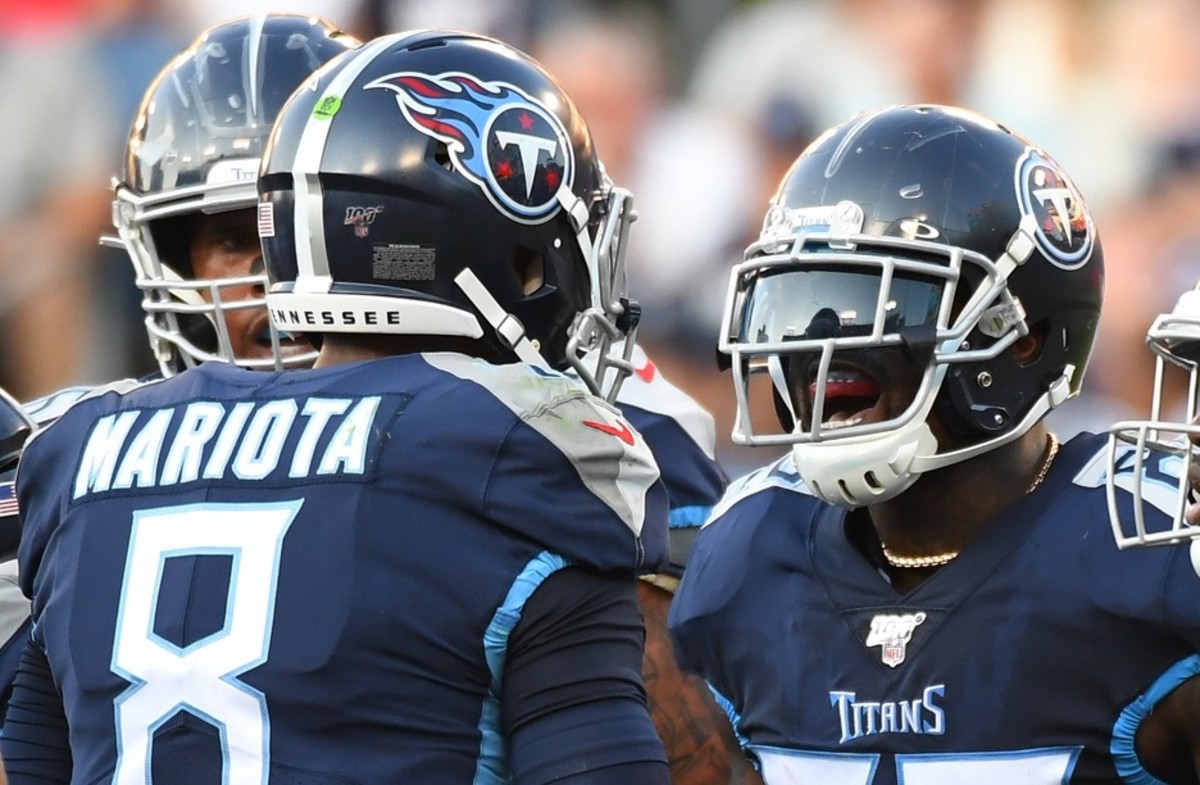 Marcus Mariota finds Delanie Walker for a Big 36-Yard Play!, Raiders vs.  Titans