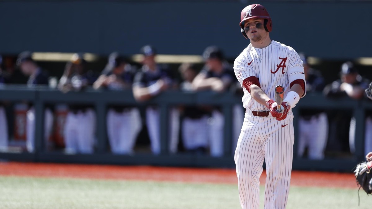 Alabama Crimson Tide 19 Sam Praytor Red College Baseball Jersey