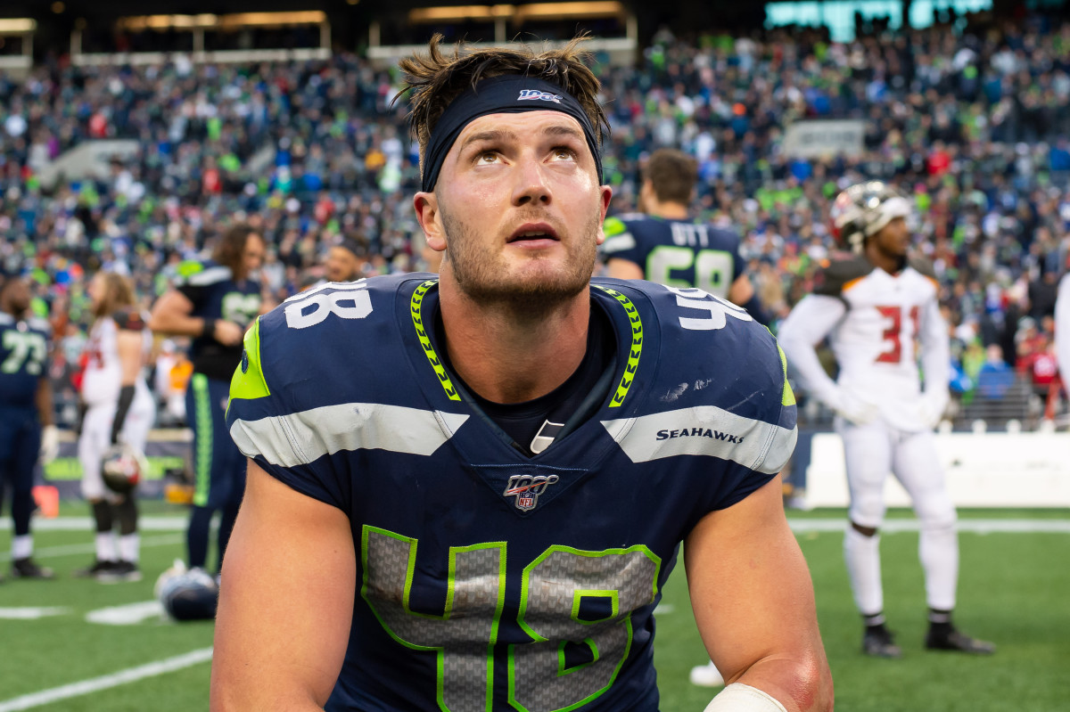 Ex-Seahawks TE Jacob Hollister Signs One-Year Deal With Bills - Sports  Illustrated Seattle Seahawks News, Analysis and More