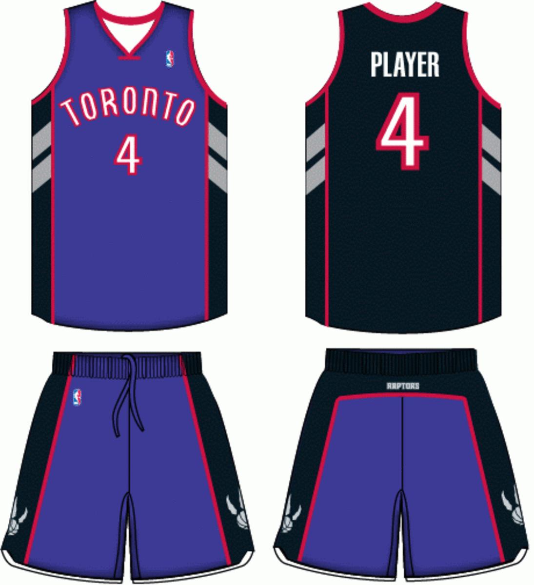 Toronto Raptors Home Uniform  Toronto raptors, Raptors, Sport shirt design