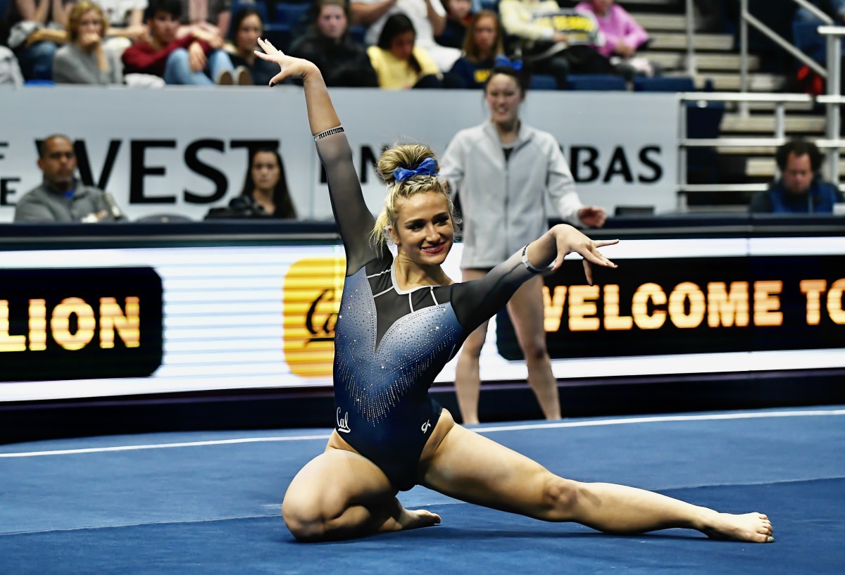 Cal gymnast Nevaeh DeSouza