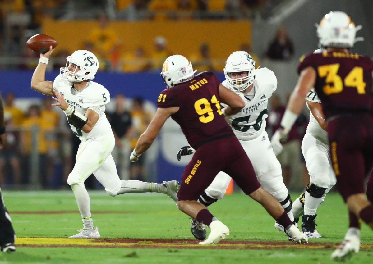 Kevin Thomson shown against Arizona State in Tempe.