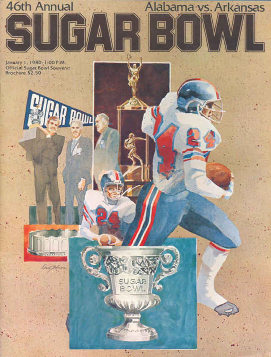 1980 Sugar Bowl game program, Alabama vs. Arkansas, January 1, 1980