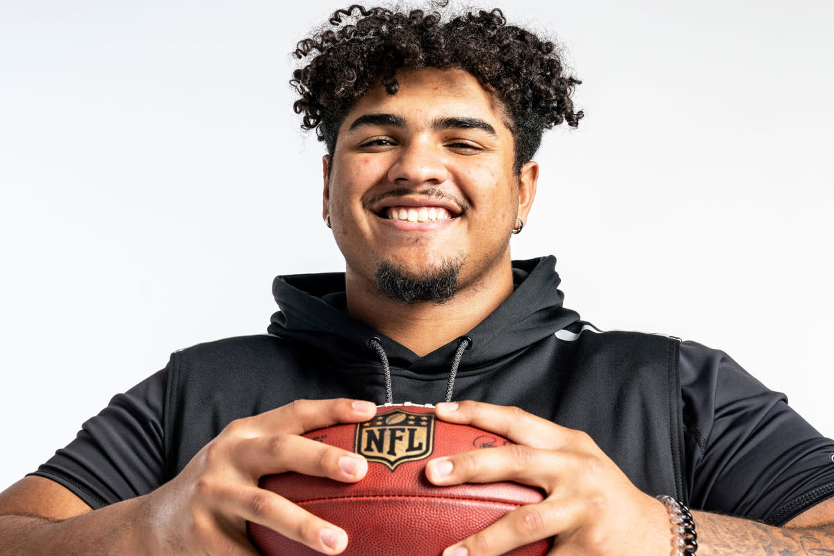 Tristan Wirfs of the Bucs is living a small-town kid's dream