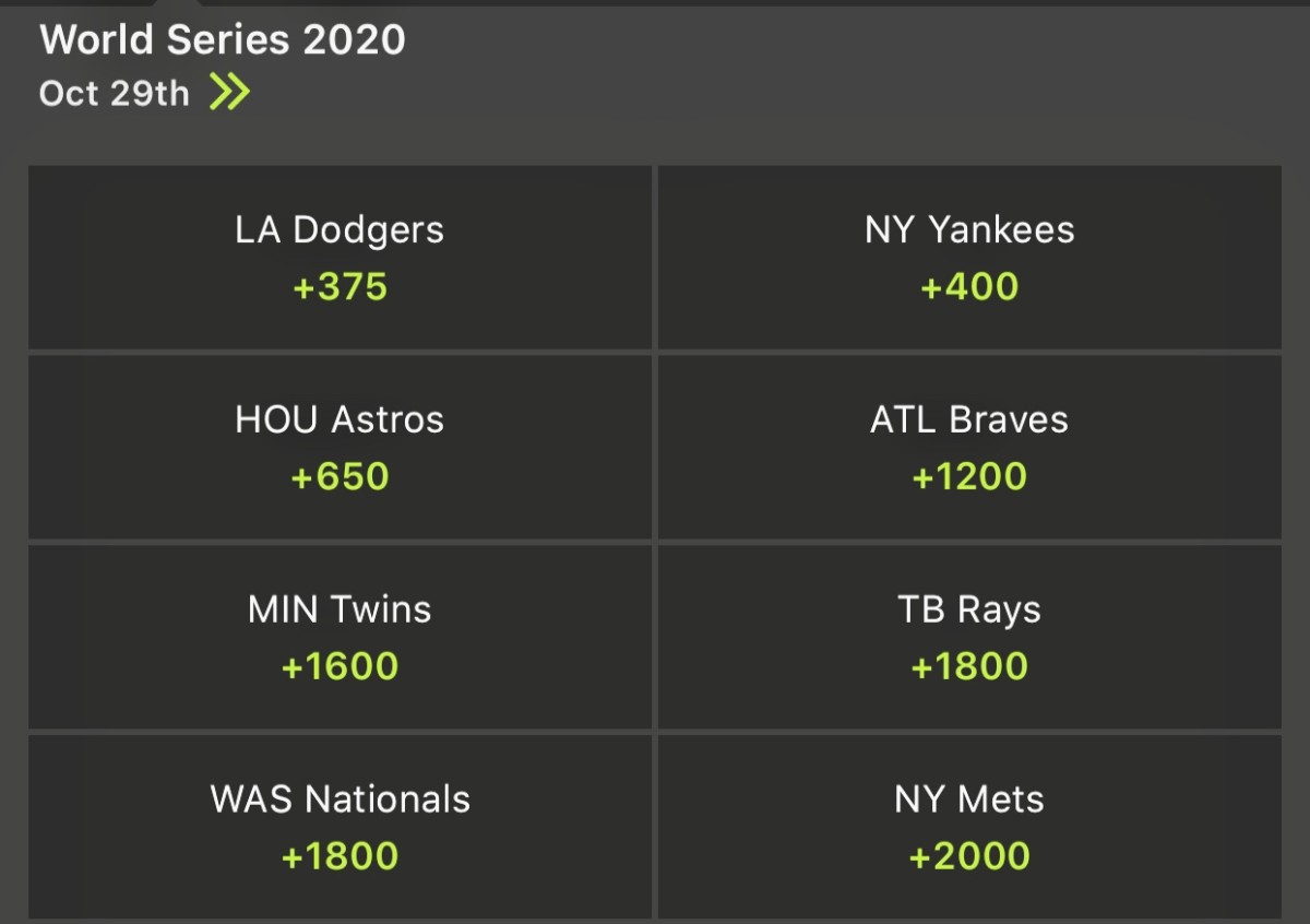 sportsbook review mlb odds