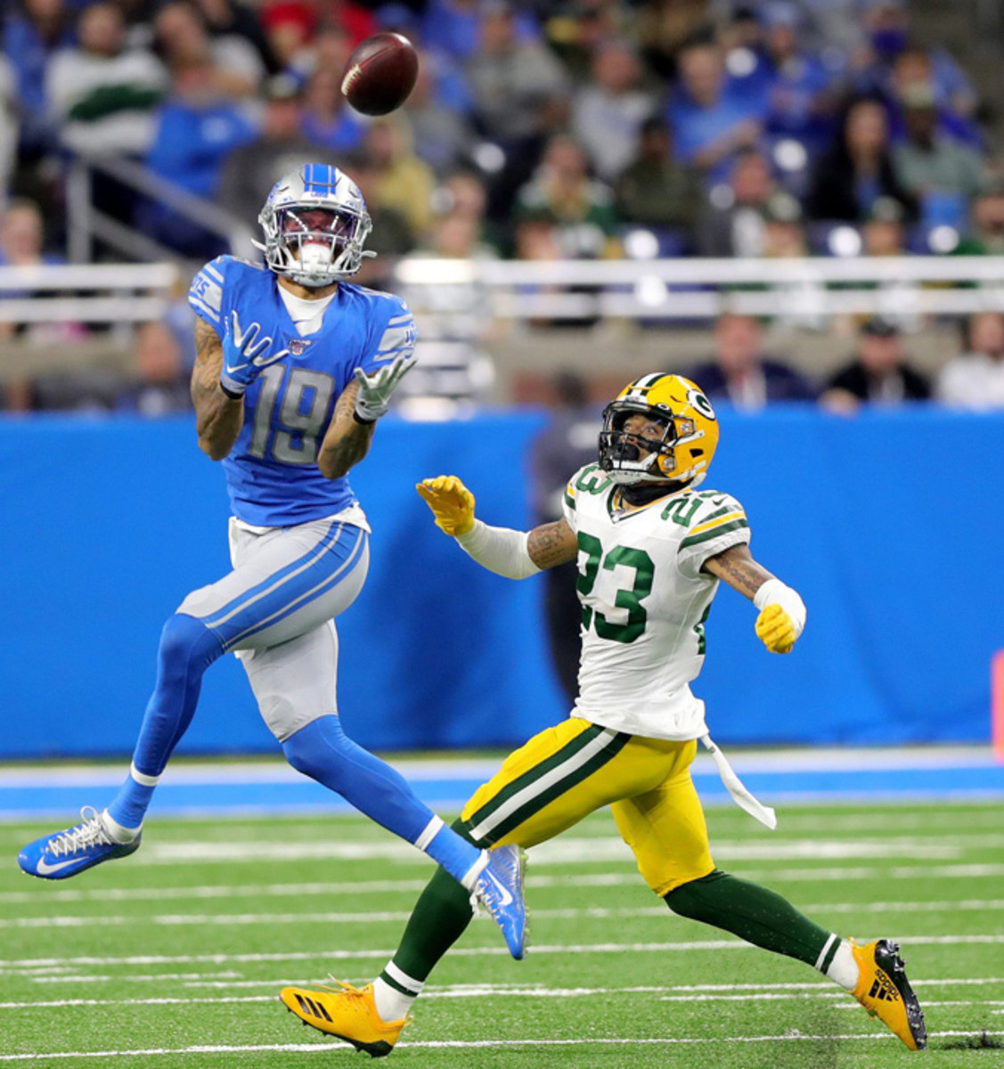 Kenny Golladay and Frank Ragnow High PFF Grades for Detroit Lions