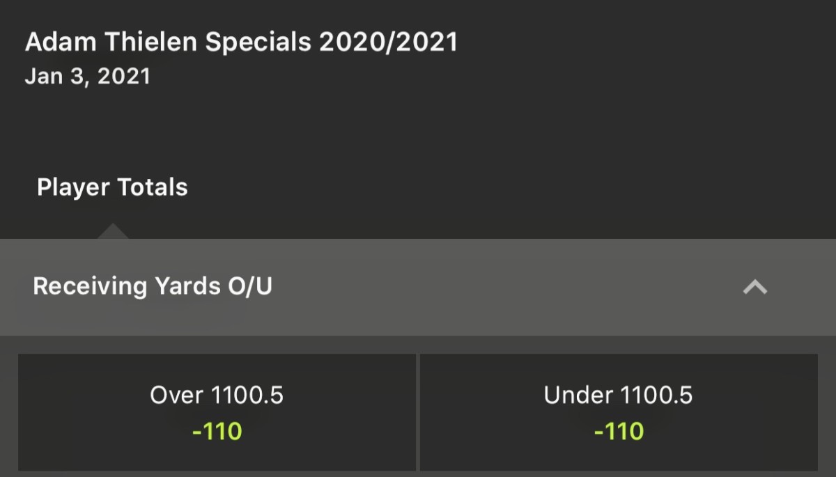 Odds via DraftKings Sportsbook