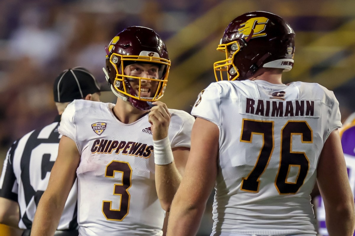 Jacob Sirmon played at LSU on Saturday for Central Michigan.