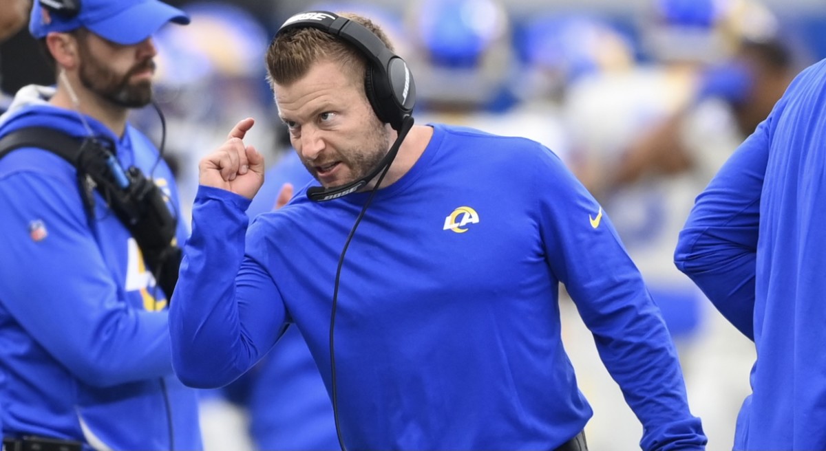 Los Angeles Rams HC Sean McVay Delivers Postgame Victory Speech ...