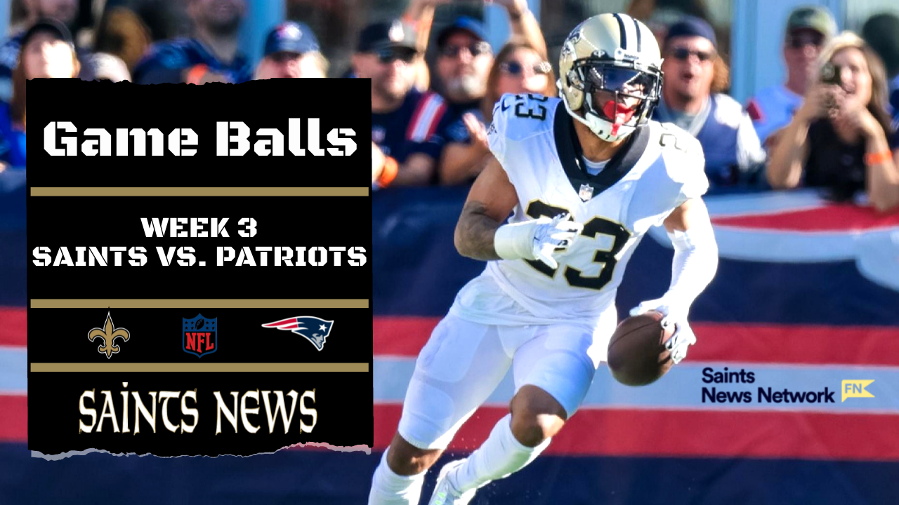 Game Balls from the Saints 30-27 Overtime Thriller Over the Chargers -  Sports Illustrated New Orleans Saints News, Analysis and More