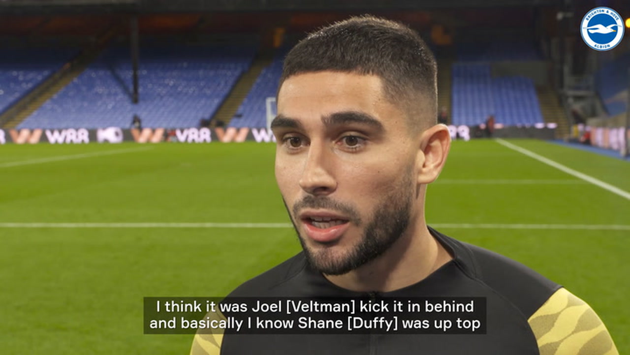 Maupay on his dramatic last minute goal vs Crystal Palace ...