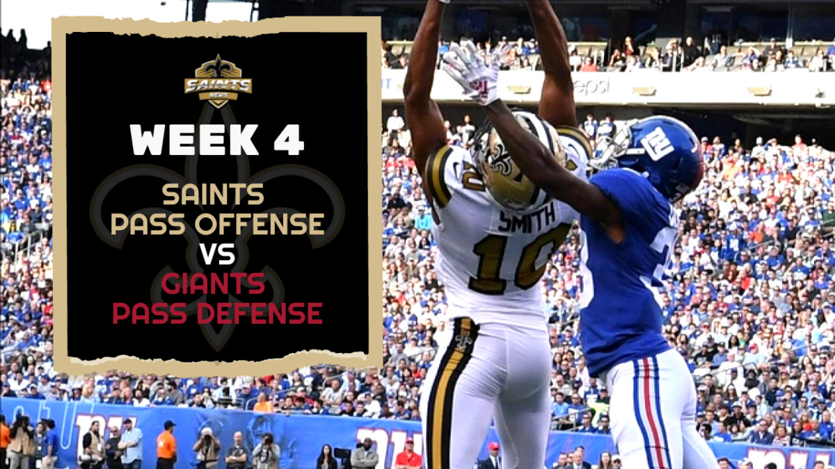 Saints Passing Attack vs. Giants Pass Defense