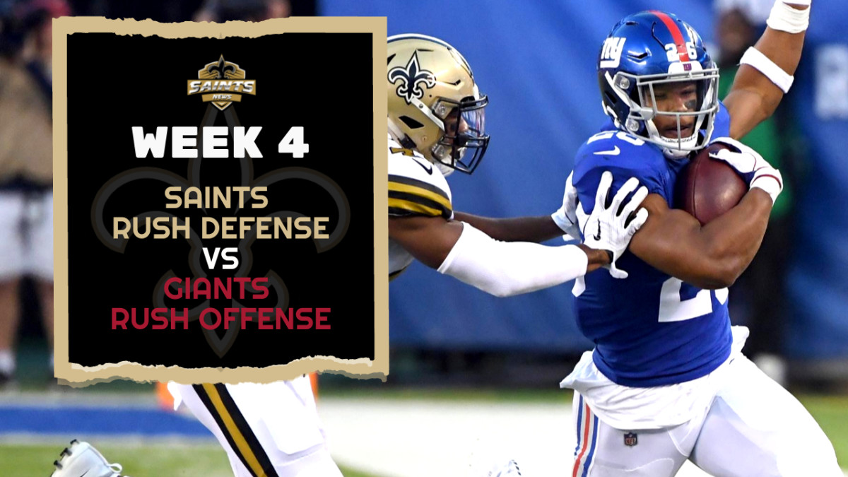 Saints Run Defense vs. Giants Rushing Attack Sports Illustrated New