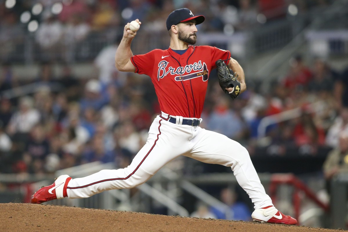 Braves rookie pitcher #spencerstrider showing a little personality a, Baseball