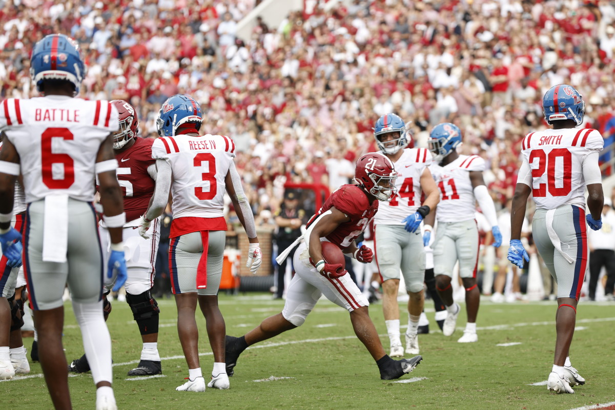 Jase McClellan against Ole Miss