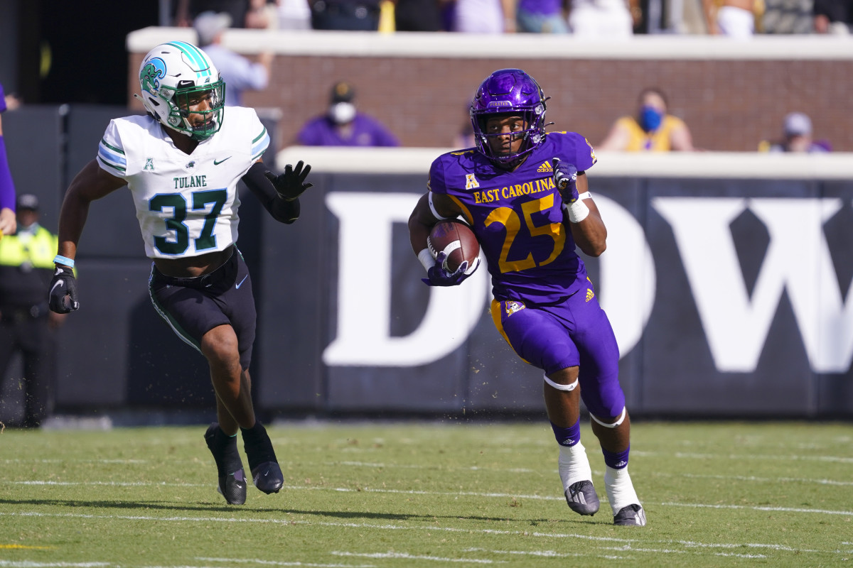 East Carolina running back Keaton Mitchell is one of the nation's most dynamic playmakers.