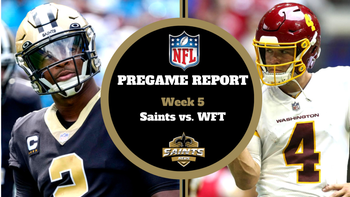 Saints vs. WFT Pregame Report - Week 5