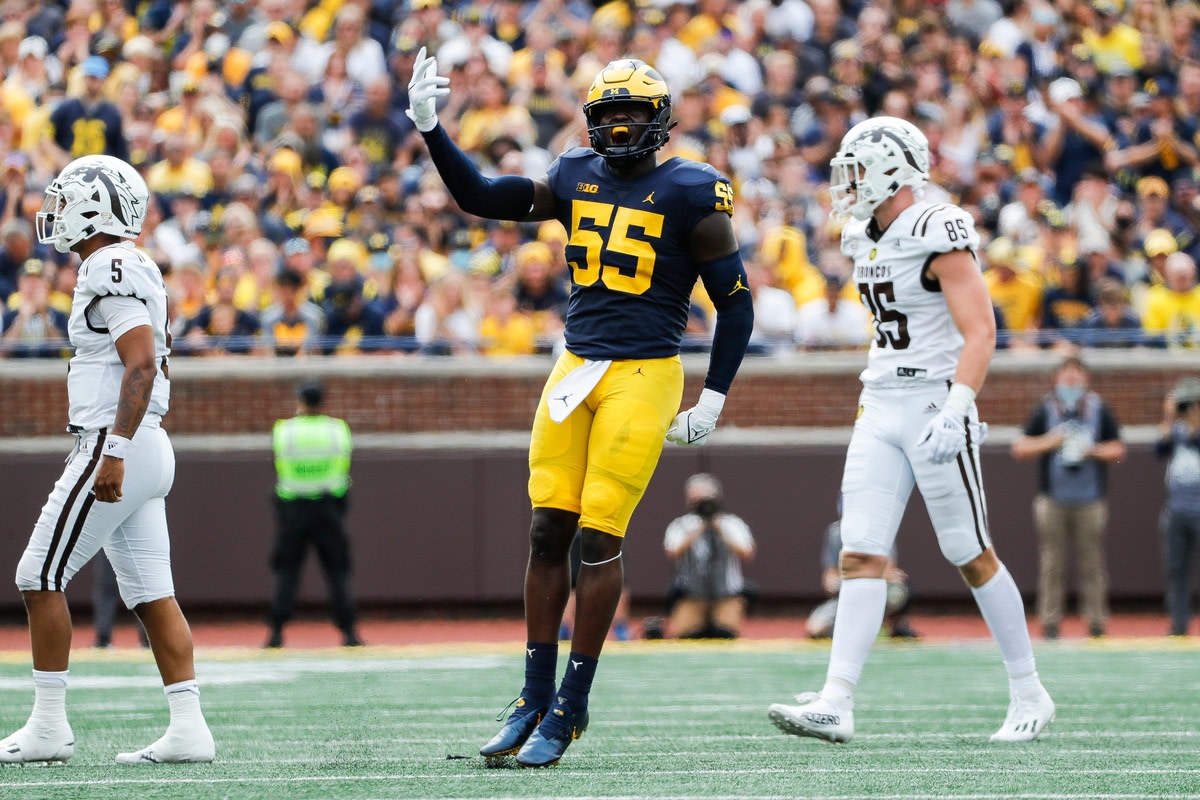 David Ojabo went from unknown to part of Michigan's pass-rush duo