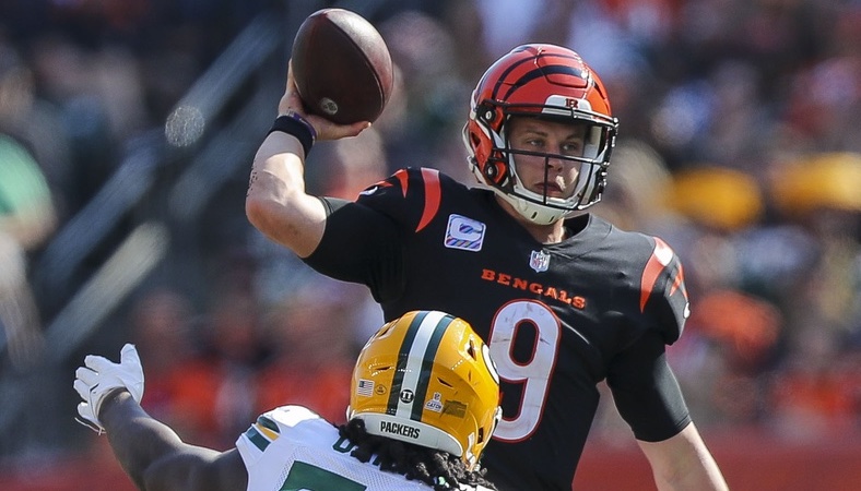 Bengals' Joe Burrow taken to hospital after loss to Packers
