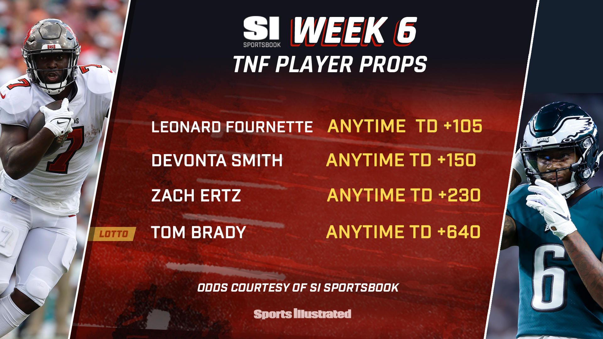 Best Week 6 Thursday Night Football single-game & player props