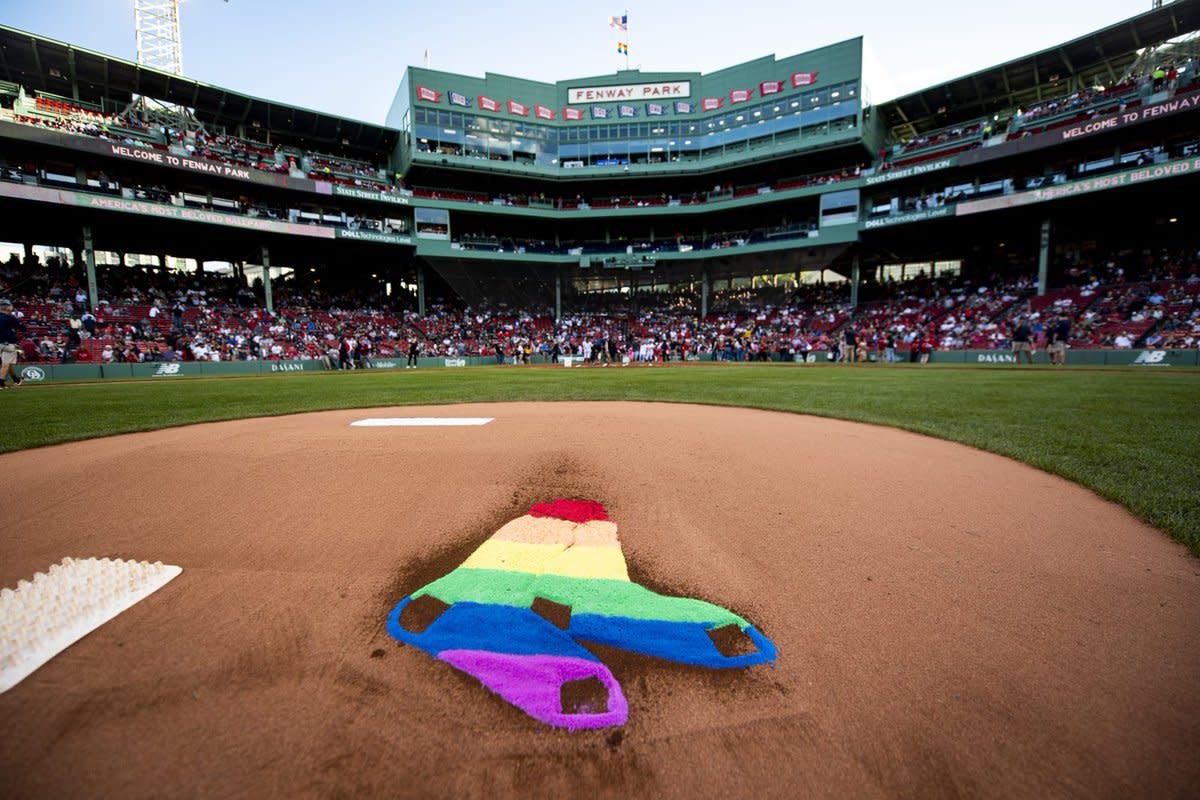 AP PHOTOS: MLB teams celebrate LGBTQ+ community with ballpark