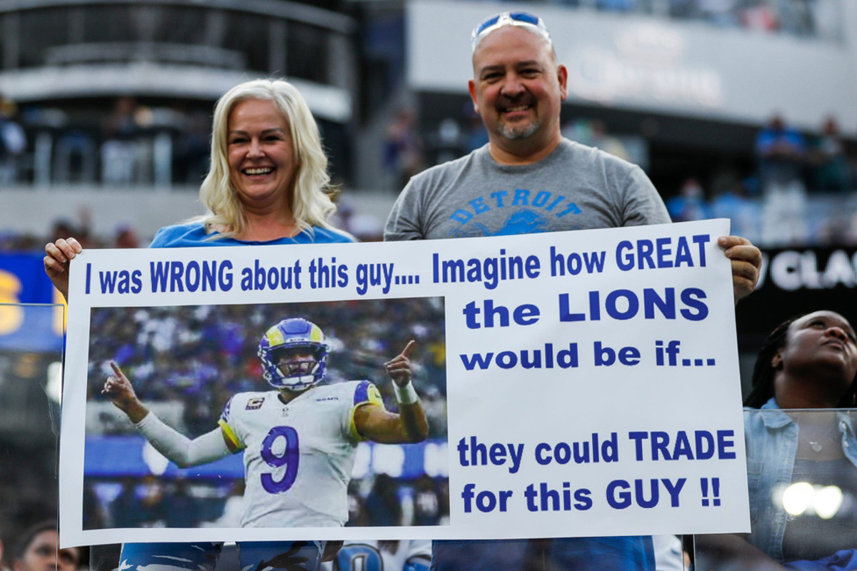 Matthew Stafford Humbled Detroit Lions Fans at SoFi Stadium - Sports  Illustrated Detroit Lions News, Analysis and More