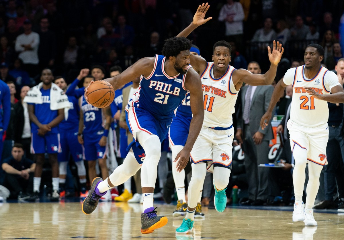 Sixers' Joel Embiid Cleared for Action vs. Knicks - Sports Illustrated ...