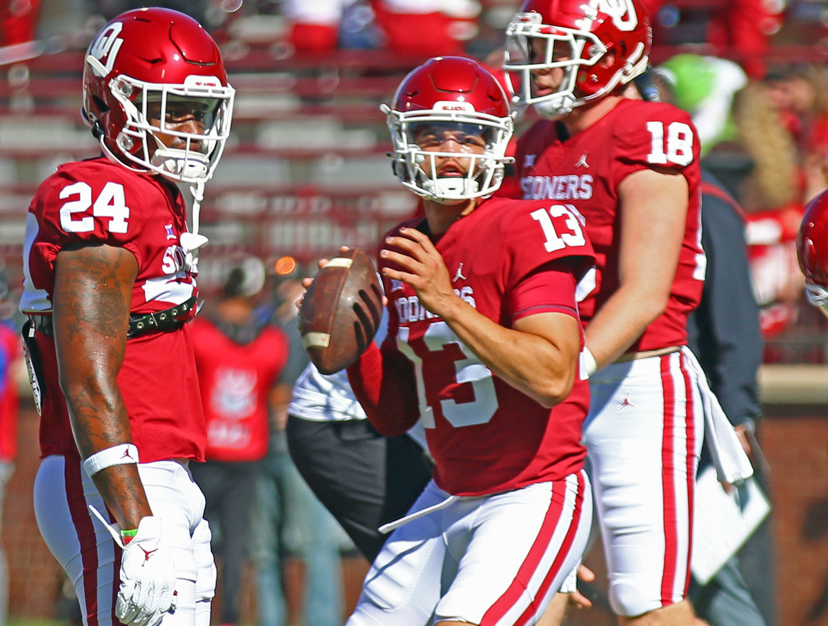 Caleb Williams and Marcus Major pregame