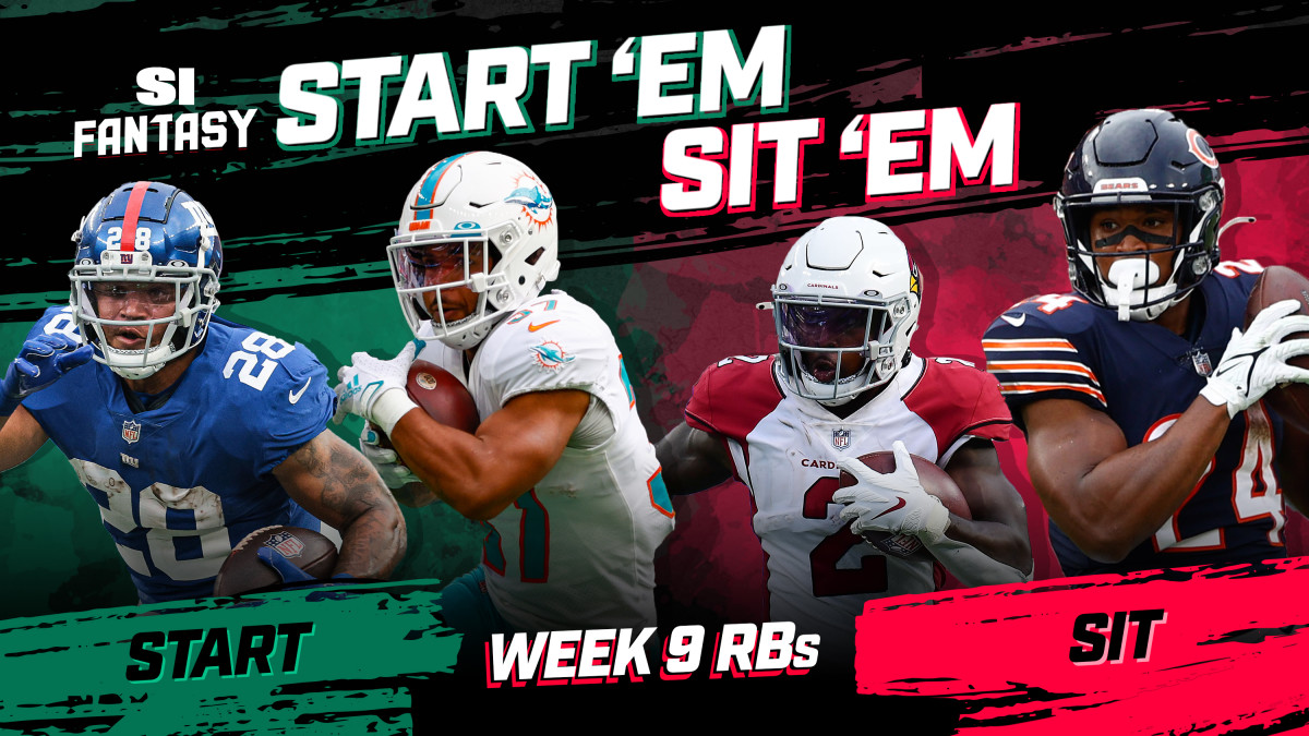 NFL RB Start 'Em, Sit 'Em Week 9: Are Zack Moss, Jeremy McNichols, and Mike  Davis options?